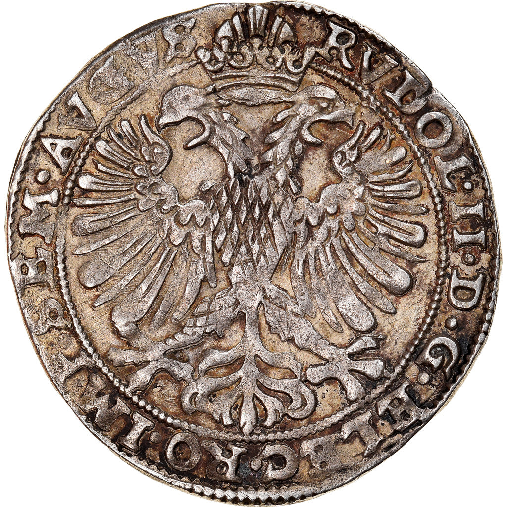 Munten, Nederland, Rudolf II, 6 Stuivers, Arendschelling, Zwolle, ZF+, Zilver
