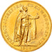 Monnaie, Hongrie, Franz Joseph I, 100 Korona, 1908, Refrappe, SPL, Or, KM:491