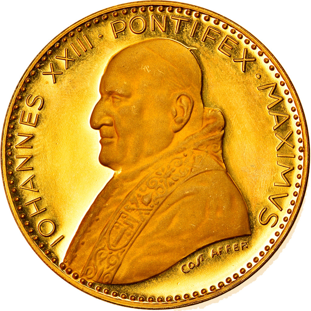 Vaticano, medaglia, Giovanni XXIII, Second Ecumenical Council, 1962, SPL+, Oro