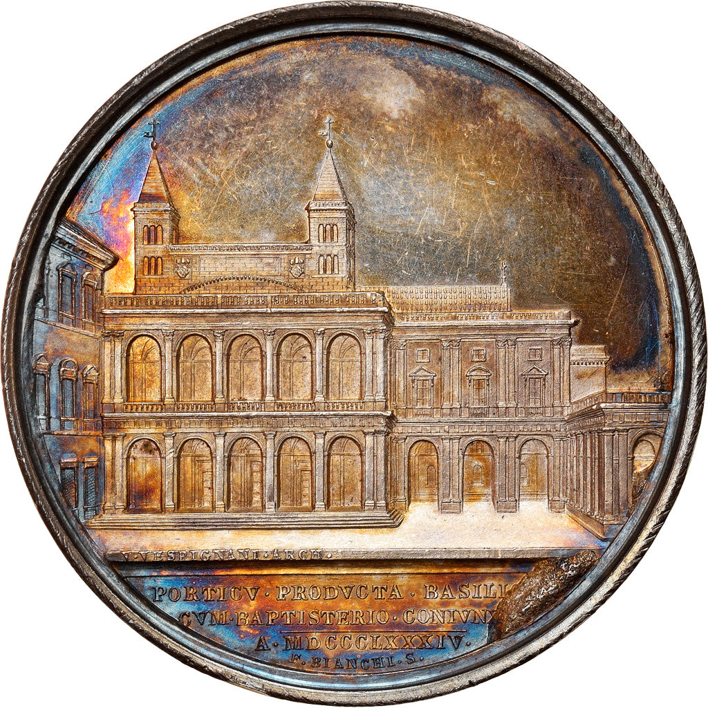 Vatican, Medal, Leo XIII, Basilica, Religions & beliefs, 1884, Bianchi, MS(64)