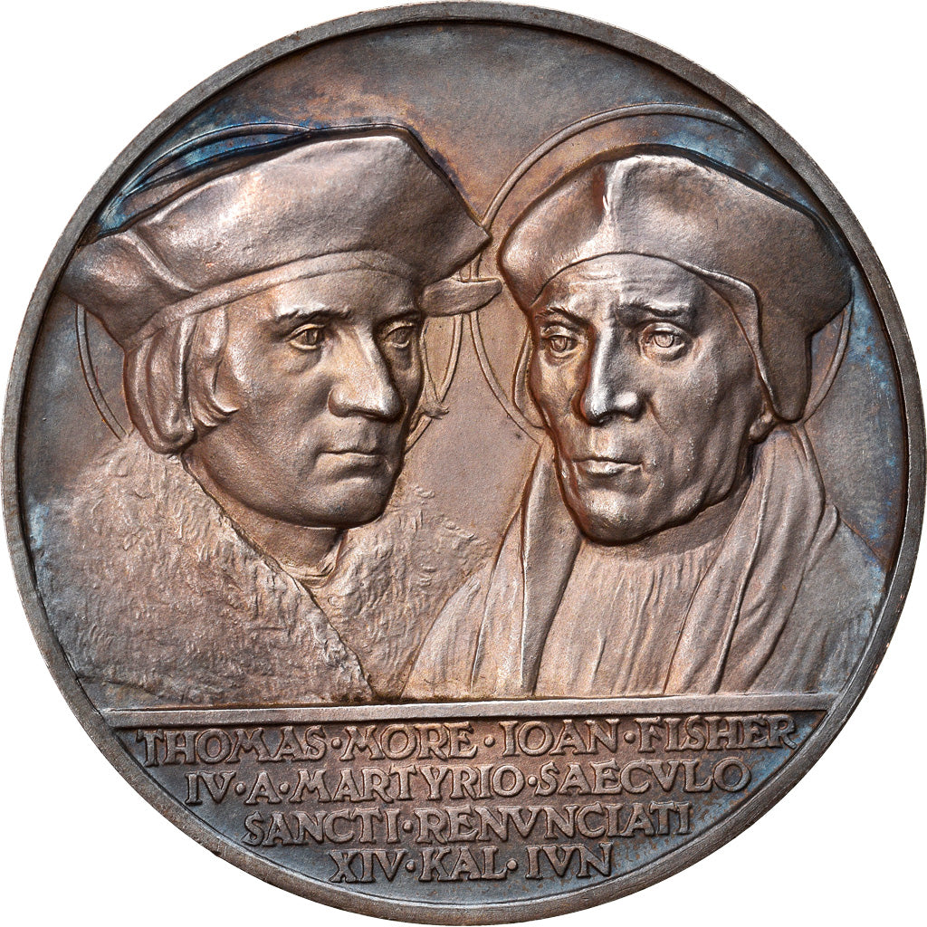 Vatican, Medal, Pivs XI, Thomas More John Fischer, Religions & beliefs, 1935