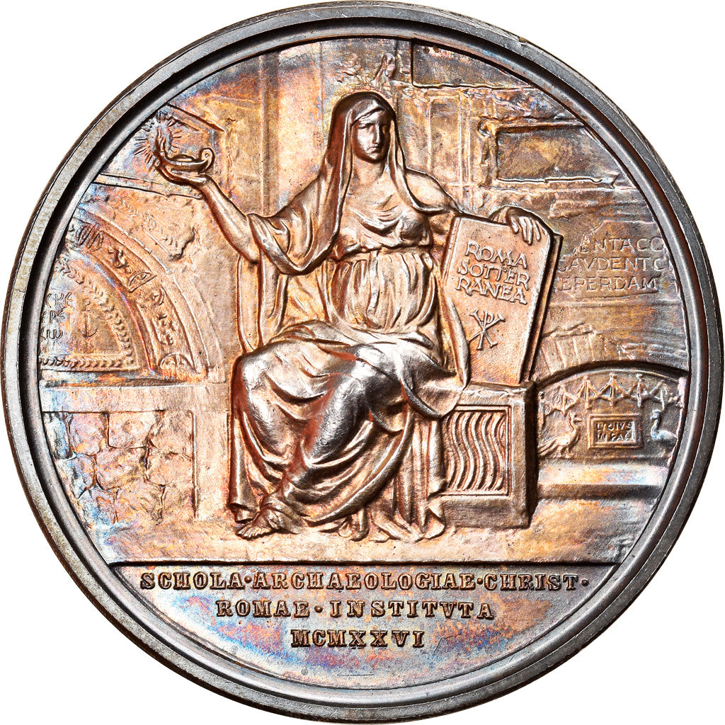 Vatican, Medal, Pivs XI, L'Archéologie, Religions & beliefs, 1926, Bianchi