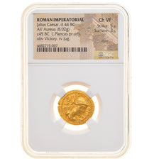 Munten, Julius Caesar, Aureus, 45 BC, Rome, Gegradeerd, NGC, Ch VF 5/5-3/5, FR+