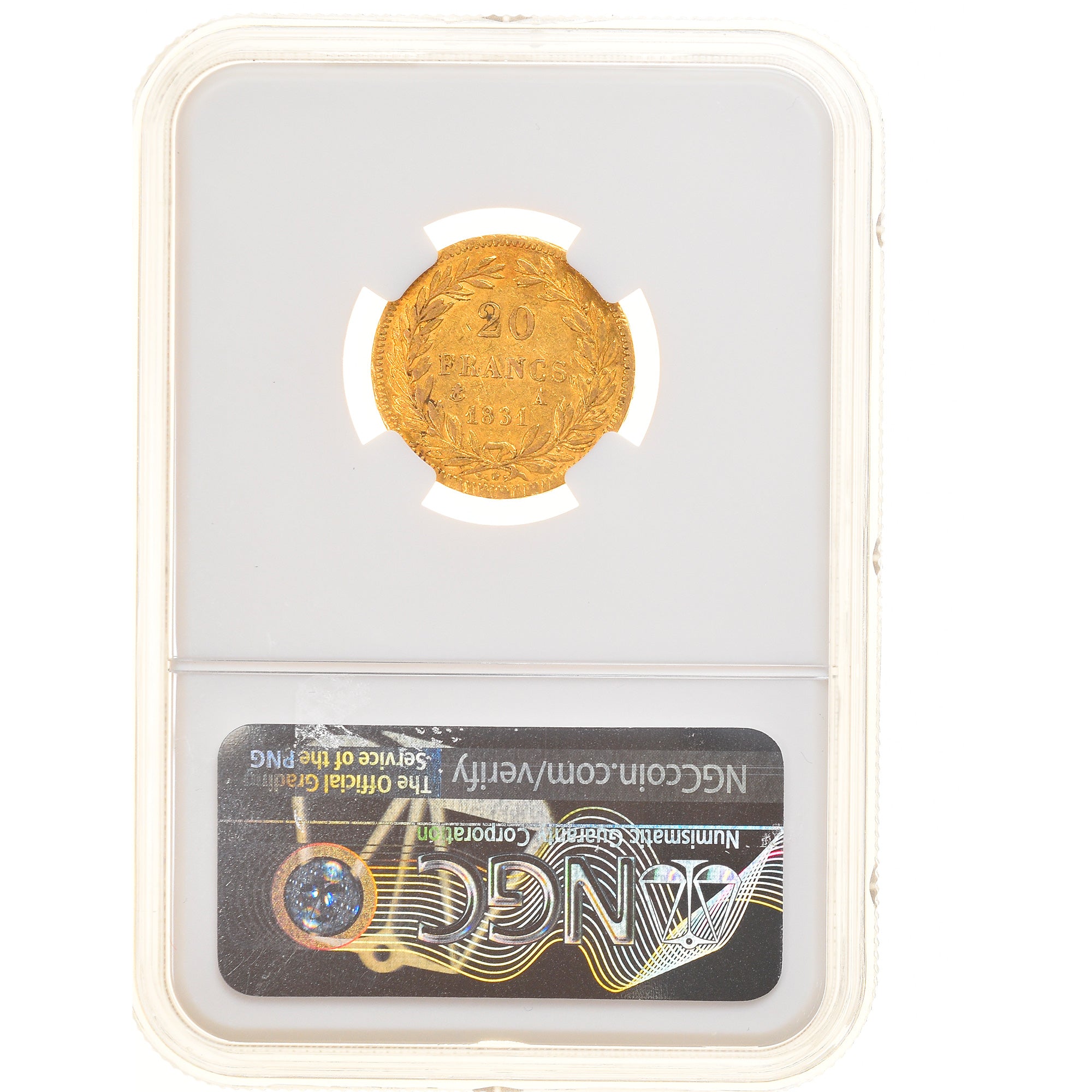 Munten, Frankrijk, Louis-Philippe, 20 Francs, 1831, Paris, NGC, AU58, PR, Goud