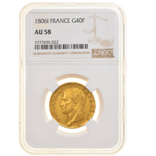 Moneda, Francia, Napoléon I, 40 Francs, 1806, Limoges, NGC, AU58, EBC, Oro
