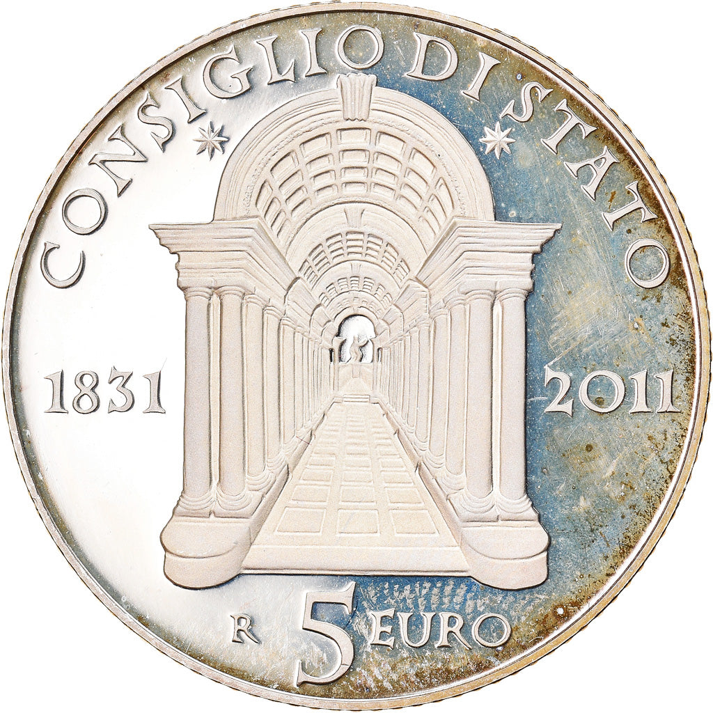 Italy, 5 Euro, 2011, Rome, Proof, MS(65-70), Silver, KM:343
