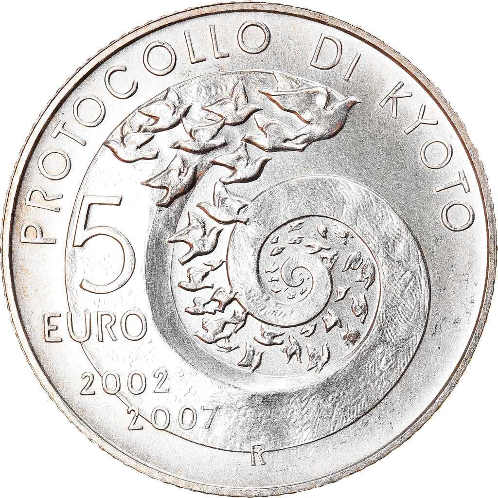 Italia, 5 Euro, 2007, Rome, FDC, Argento, KM:291