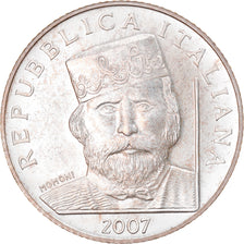Italy, 5 Euro, 2007, Rome, MS(65-70), Silver, KM:292