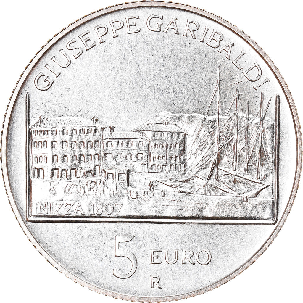 Italy, 5 Euro, 2007, Rome, MS(65-70), Silver, KM:292