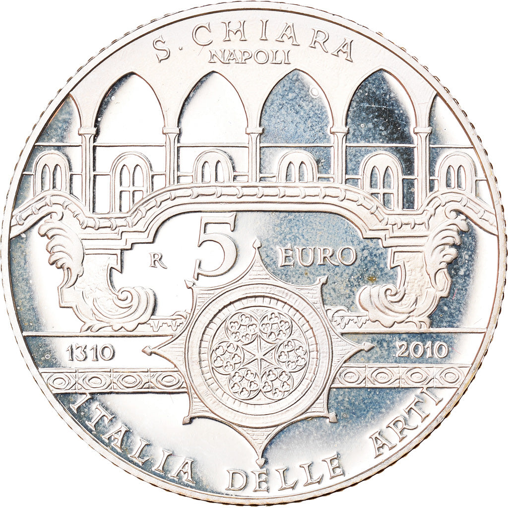 Italy, 5 Euro, 2010, Rome, Proof, MS(65-70), Silver, KM:331