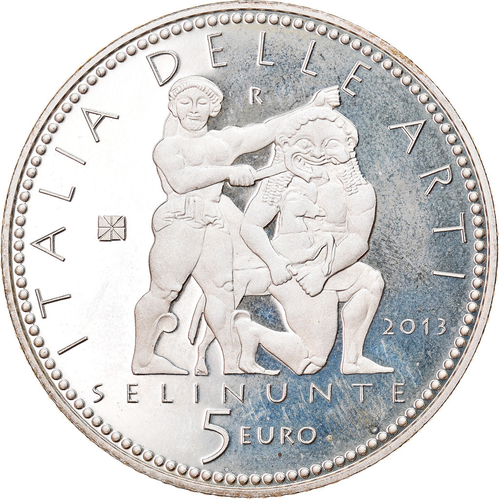 Italy, 5 Euro, 2013, Rome, Proof, MS(65-70), Silver