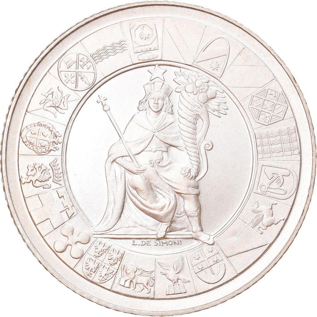 Italie, 5 Euro, 60ème anniversaire de la République italienne, 2006, Rome