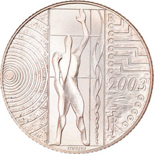 Italy, 5 Euro, L'Europe du travail, 2003, Rome, MS(65-70), Silver, KM:253