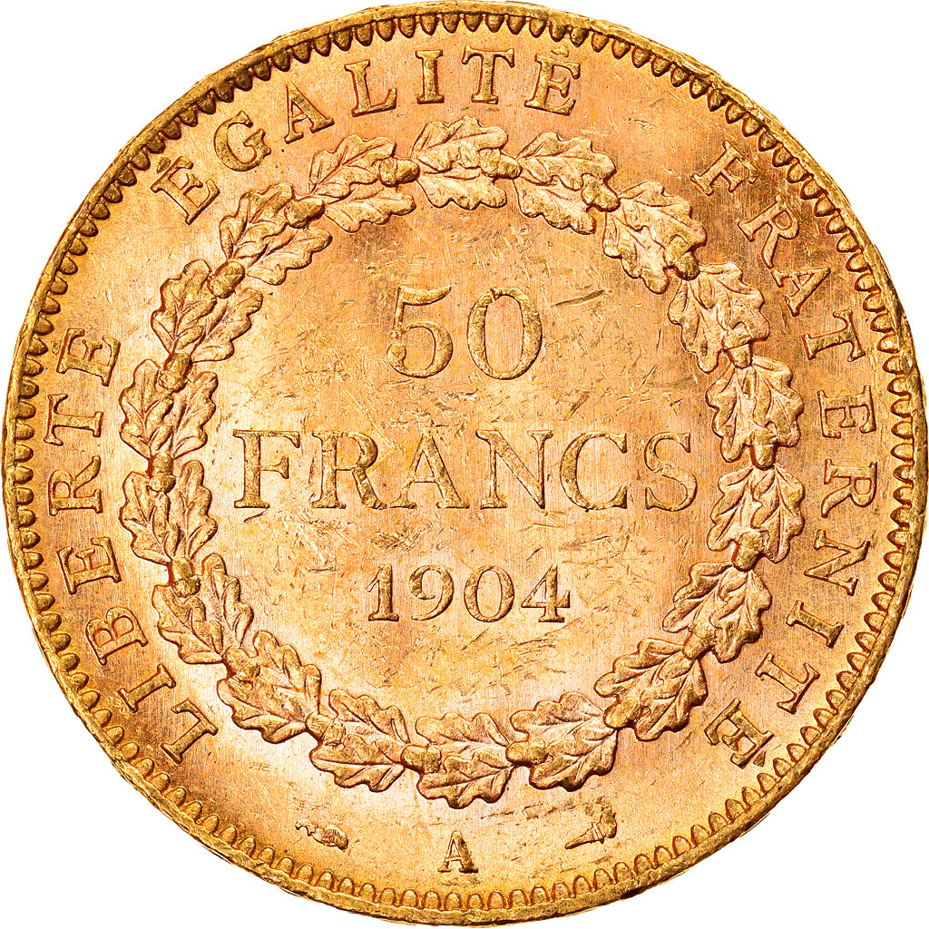 Moneda, Francia, Génie, 50 Francs, 1904, Paris, EBC, Oro, KM:831, Gadoury:1113