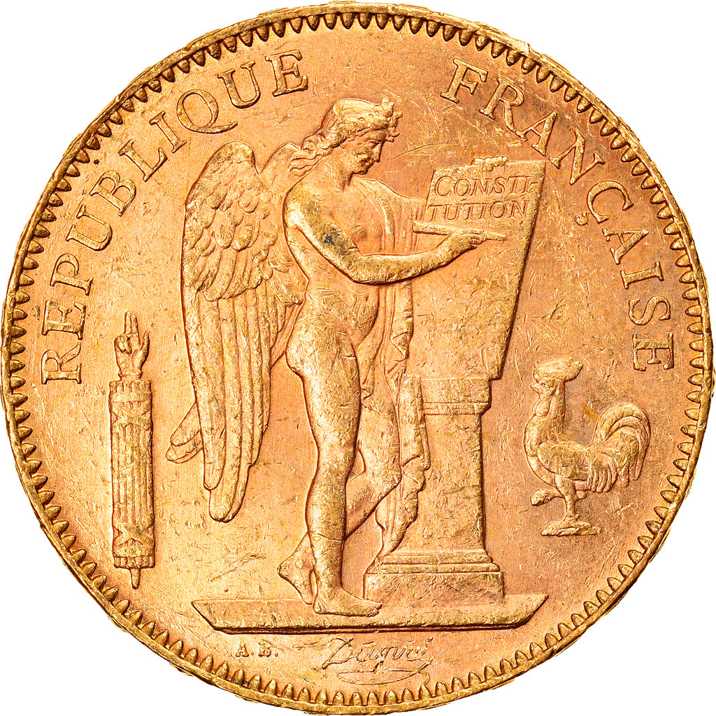 Coin, France, Génie, 50 Francs, 1904, Paris, MS(60-62), Gold, KM:831