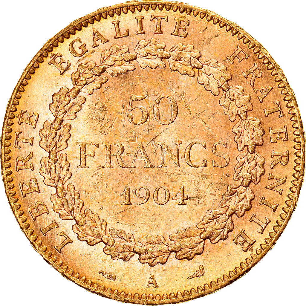 Monnaie, France, Génie, 50 Francs, 1904, Paris, SUP+, Or, Gadoury:1113, KM:831