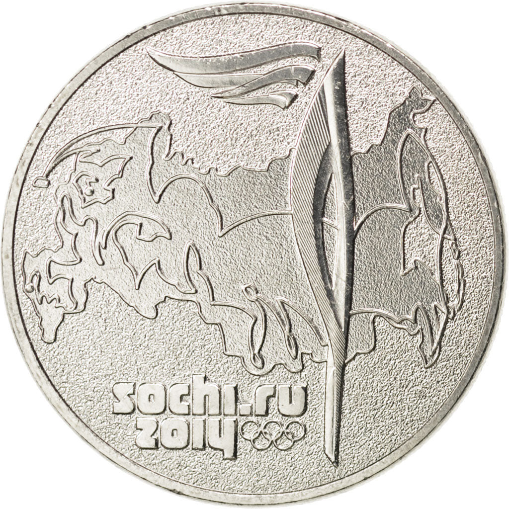 Coin, Russia, 25 Roubles, 2014, MS(63), Cupro-nickel, KM:New