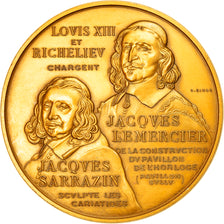 Francia, medaglia, Louis XIV, Le Louvre, J. Lemercier et J. Sarrazin, History
