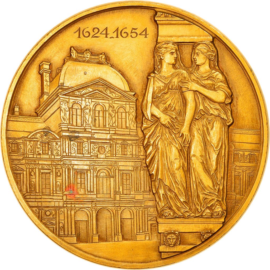 Francia, medaglia, Louis XIV, Le Louvre, J. Lemercier et J. Sarrazin, History