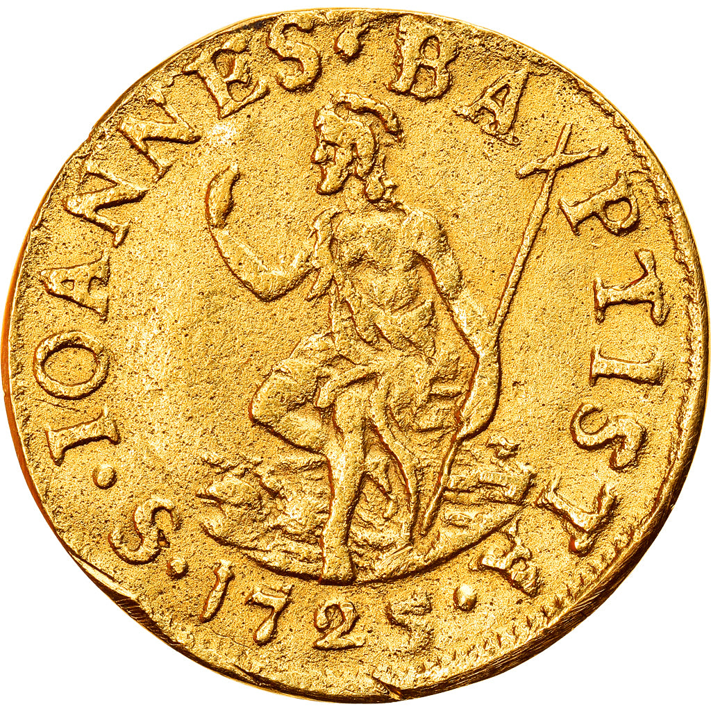 Moneta, DEPARTAMENTY WŁOSKIE, TUSCANY, Giovanni Gaston, Florino, 1728