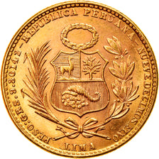 Moneda, Perú, 20 Soles, 1960, Lima, FDC, Oro