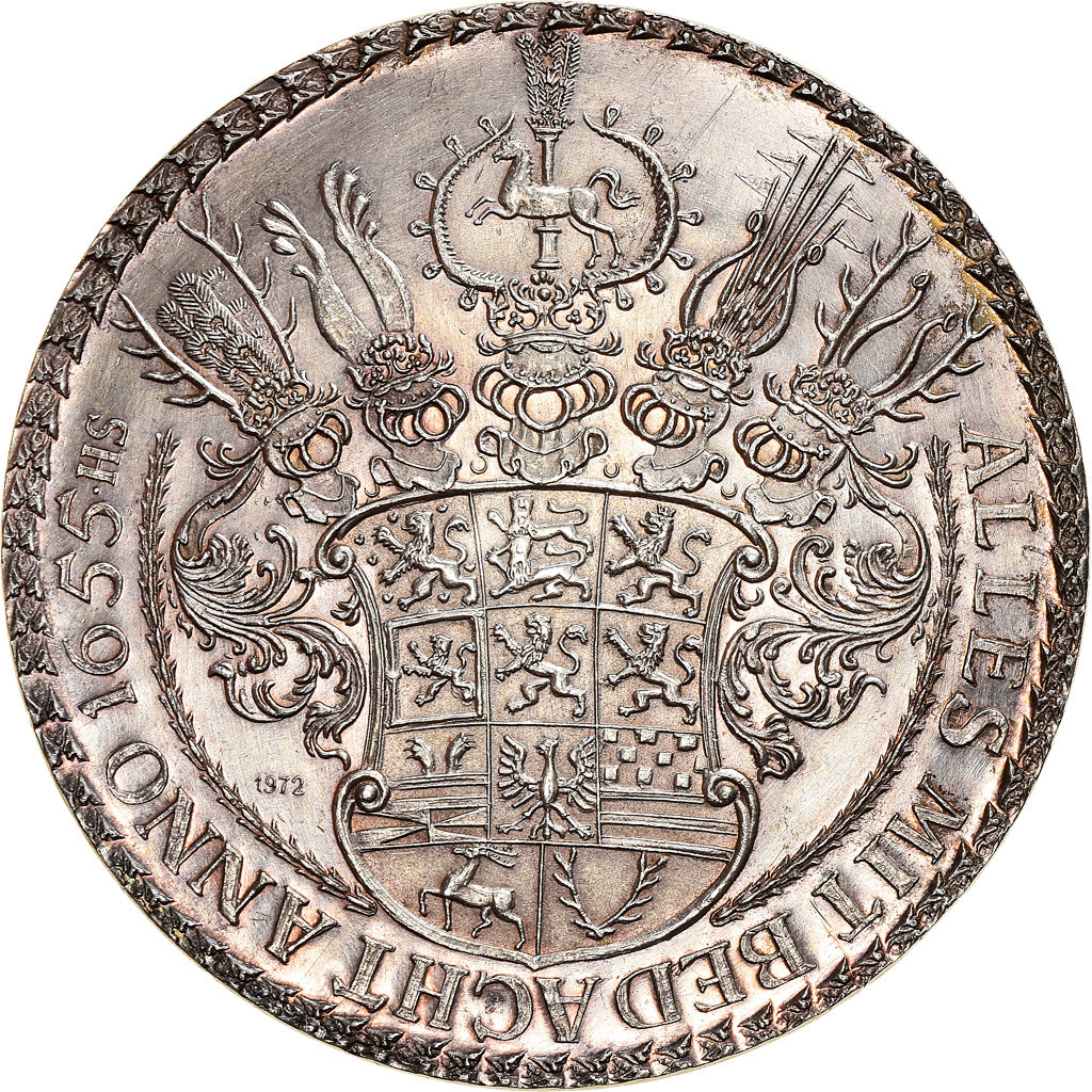 Coin, German States, August der Jüngere, 2 Löser, 1972, Restrike, MS(60-62)