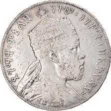 Coin, Ethiopia, Menelik II, Birr, 1897, Paris, VF(20-25), Silver, KM:5