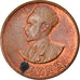 Coin, Ethiopia, Haile Selassie I, Cent, Ande Santeem, 1936, MS(63), Copper