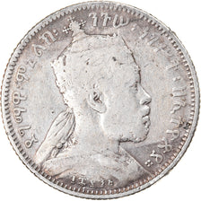 Coin, Ethiopia, Menelik II, 1/4 Birr, 1902, Paris, VF(20-25), Silver, KM:3