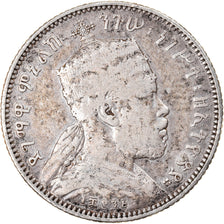 Coin, Ethiopia, Menelik II, 1/4 Birr, 1902, Paris, VF(30-35), Silver, KM:3