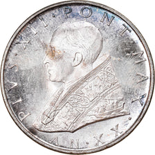 Coin, VATICAN CITY, Pius XII, 500 Lire, 1958, MS(63), Silver, KM:56