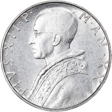 Coin, VATICAN CITY, Pius XII, 10 Lire, 1958, Roma, MS(65-70), Aluminum, KM:52.1