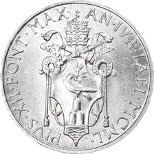 Coin, VATICAN CITY, Pius XII, Lira, 1950, Roma, MS(65-70), Aluminum, KM:44