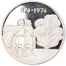 Moneta, Islandia, 1000 Kronur, 1974, MS(65-70), Srebro, KM:21