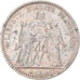 Monnaie, France, Hercule, 5 Francs, 1878, Paris, Extremely rare, TTB, Argent