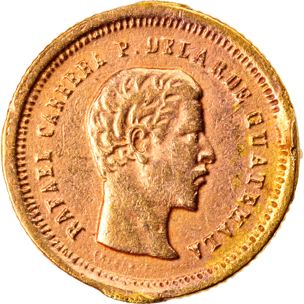 Monnaie, Guatemala, 4 Reales, Cuatro, 1860, TB+, Or, KM:135