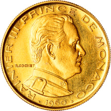 Moneta, Monaco, Rainier III, Franc, 1960, Paris, ESSAI, SPL, Oro, KM:E40