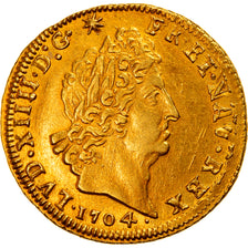 Moneta, Francia, Louis XIV, Louis d'or aux insignes, Louis d'Or, 1704, Bayonne