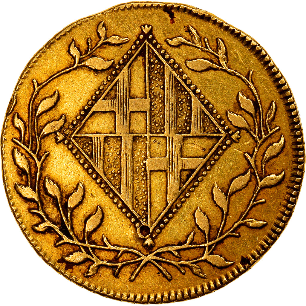 Coin, Spain, BARCELONA, Joseph (Jose) Napolean, 20 Pesetas, 1812, Barcelona