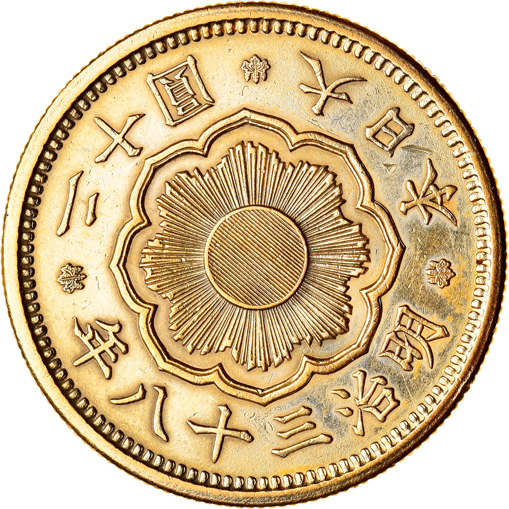 Monnaie, Japon, Mutsuhito, 20 Yen, 1905, TTB+, Or, KM:34