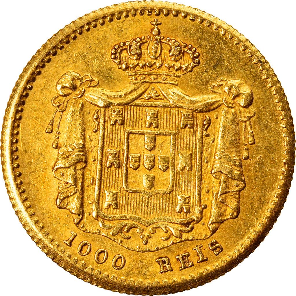 Monnaie, Portugal, Pedro V, 1000 Reis, 1855, Lisbonne, SUP, Or, KM:495