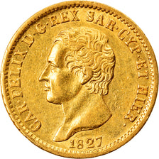 Monnaie, États italiens, SARDINIA, Carlo Felice, 20 Lire, 1827, Torino, SUP