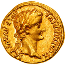 Coin, Tiberius, Aureus, AD 14-37, Lyon - Lugdunum, Very rare, MS(60-62), Gold