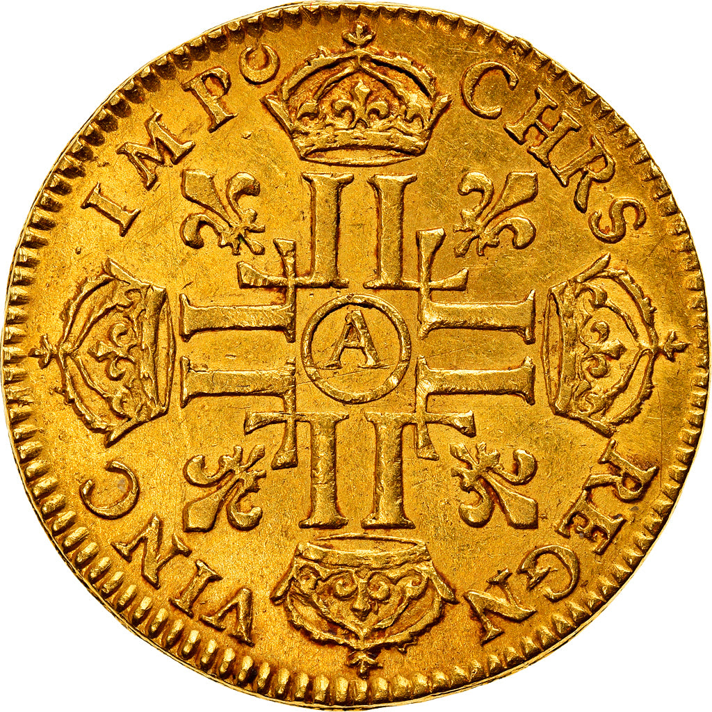 Coin, France, Louis XIV, Louis d'or à la tête virile, Louis d'Or, 1682, Paris