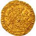 Moneta, Francia, Charles VII, Royal d'or, 1422-1461, Saint-Pourçain, BB+, Oro