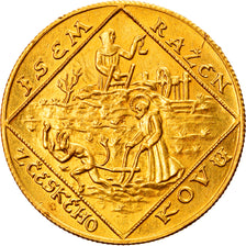Coin, Czechoslovakia, 2 Dukaten, 1973, AU(55-58), Gold, KM:M3