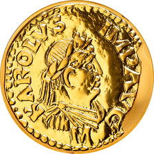 Coin, France, Denier de Charlemagne, 100 Francs, 2000, Paris, MS(65-70), Gold