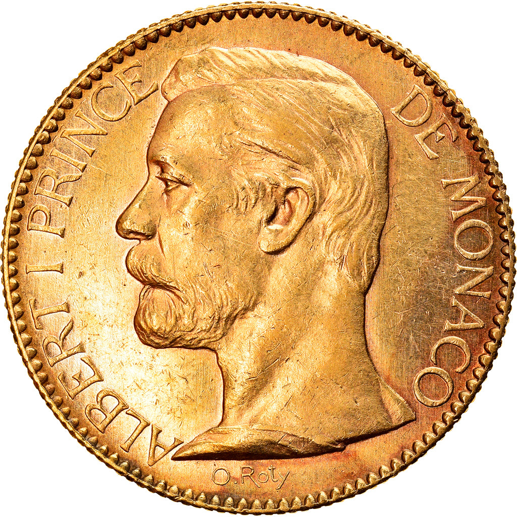 Moneta, Monaco, 100 Francs, 1904, Paris, BB+, Oro, Gadoury:124