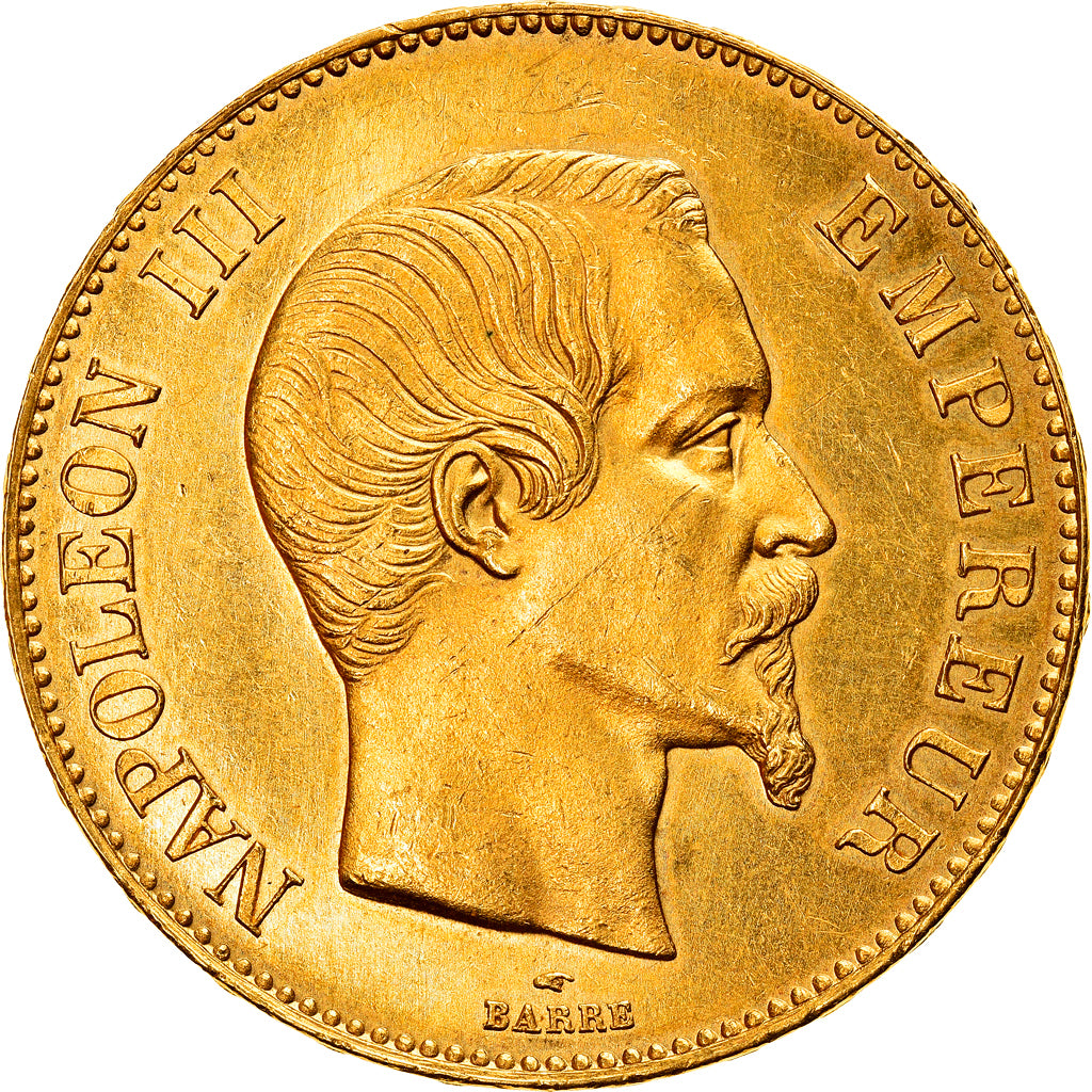Monnaie, France, Napoleon III, Napoléon III, 100 Francs, 1858, Paris, SUP, Or