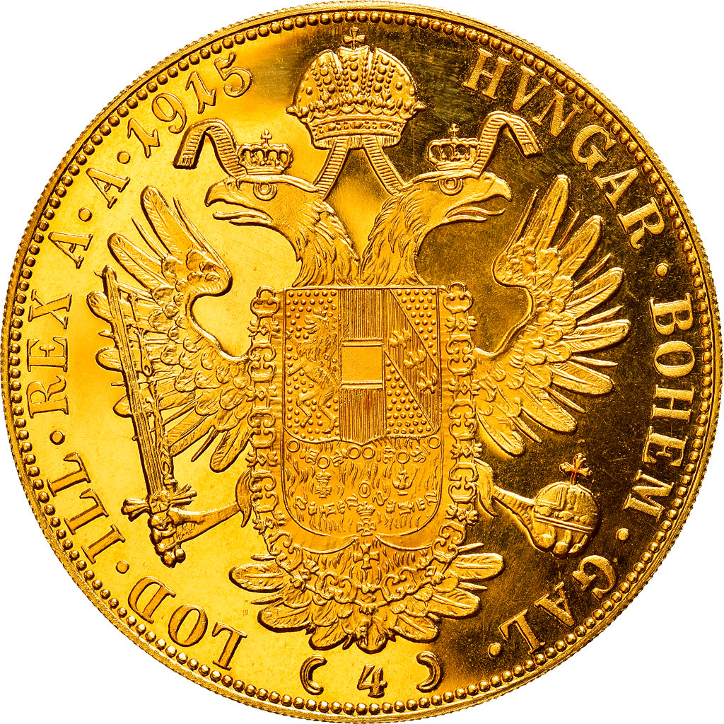 Münze, Österreich, Franz Joseph I, 4 Ducat, 1915, Vienna, Official restrike